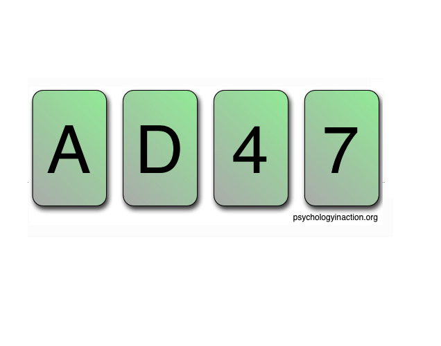 Psychology Classics: Wason Selection Task (Part I)